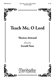 Teach Me O Lord SATB choral sheet music cover Thumbnail
